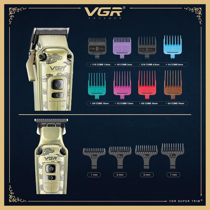 V-642 Professional Barber Combo For Men, Gold