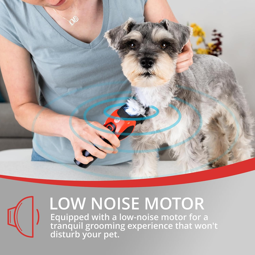 V-208 Cordless Dog Clipper, Red
