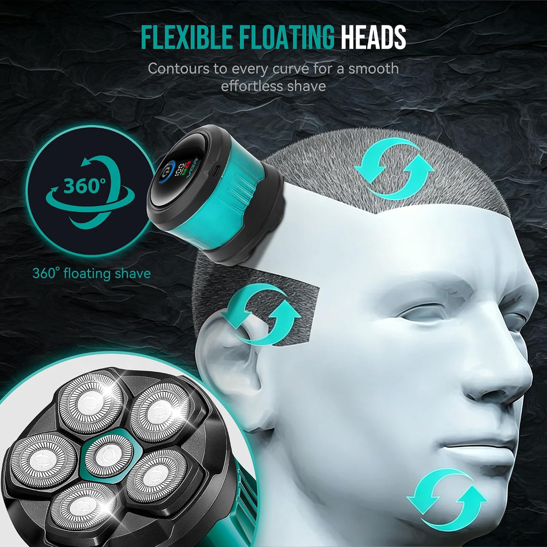 V-373 Professional Rotary Shaver For Men, Green
