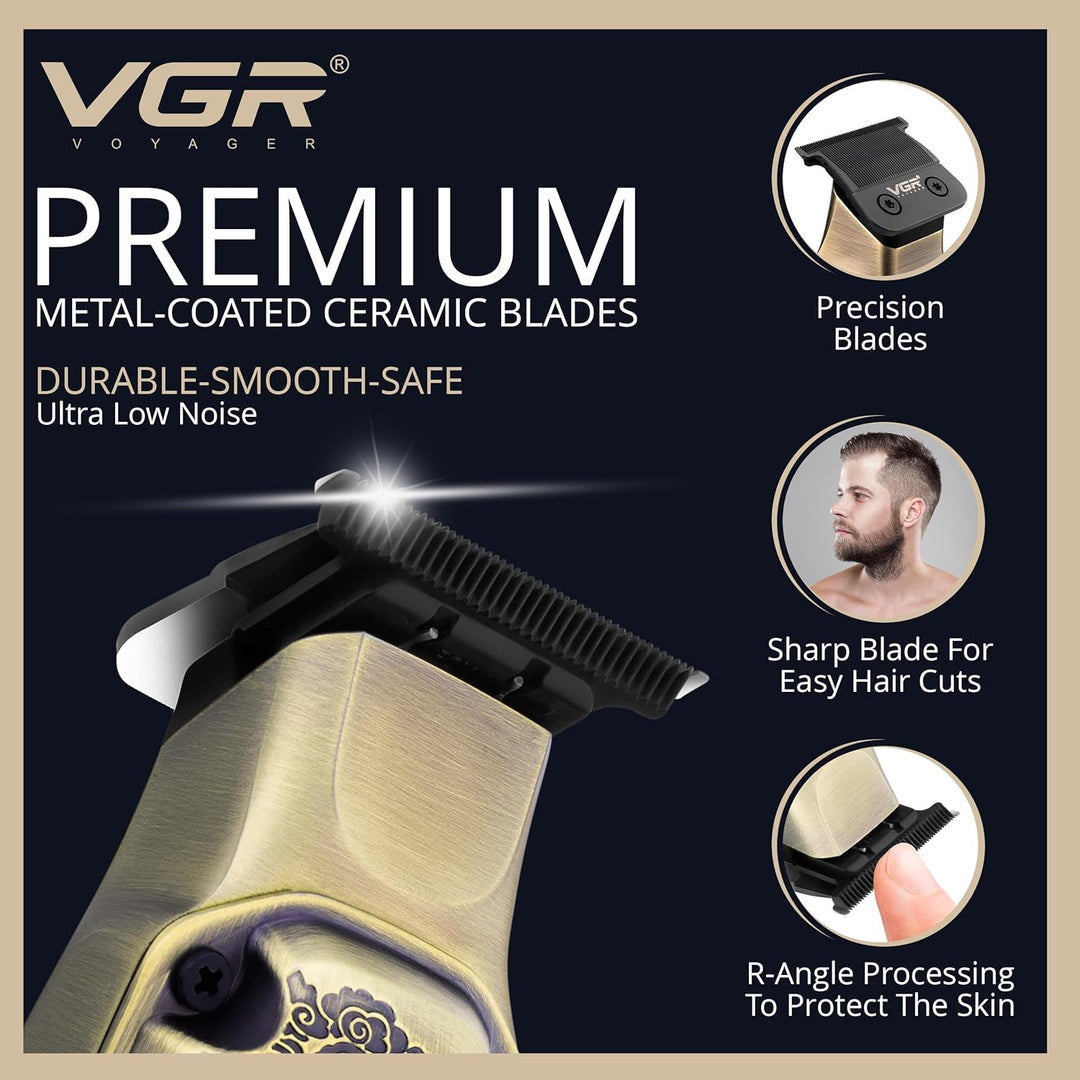 V-901 Cordless Hair Trimmer For Men, Gold