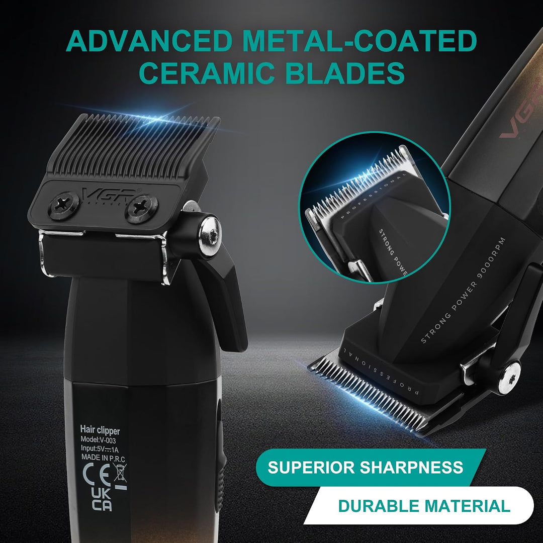 V-003 Professional Hair Clipper For Men, Yellow / Black