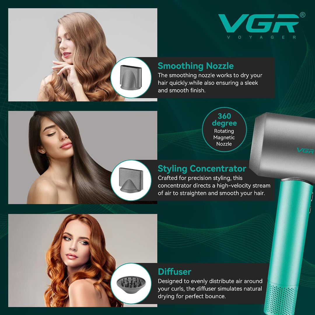 V-440 Professional Hair Dryer, Green