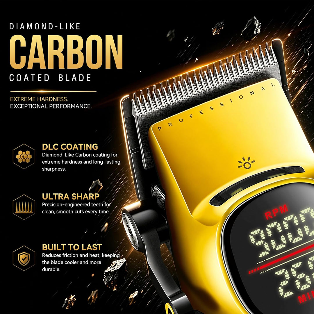 V-885C Professional Hair Clipper For Men, Yellow / Black