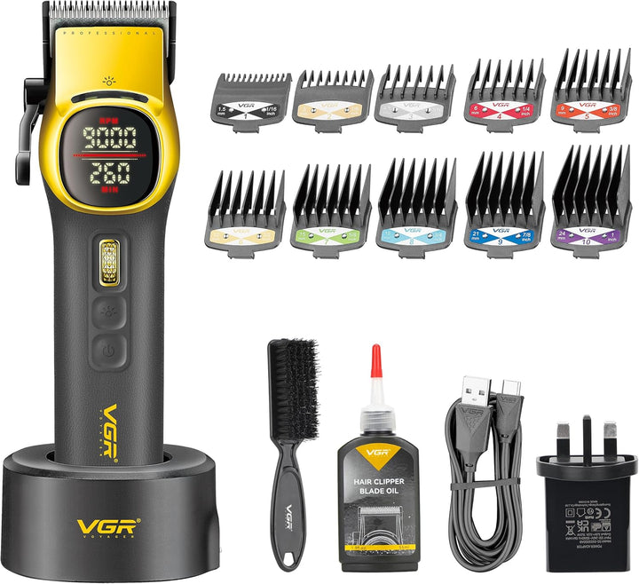 V-885C Professional Hair Clipper For Men, Yellow / Black