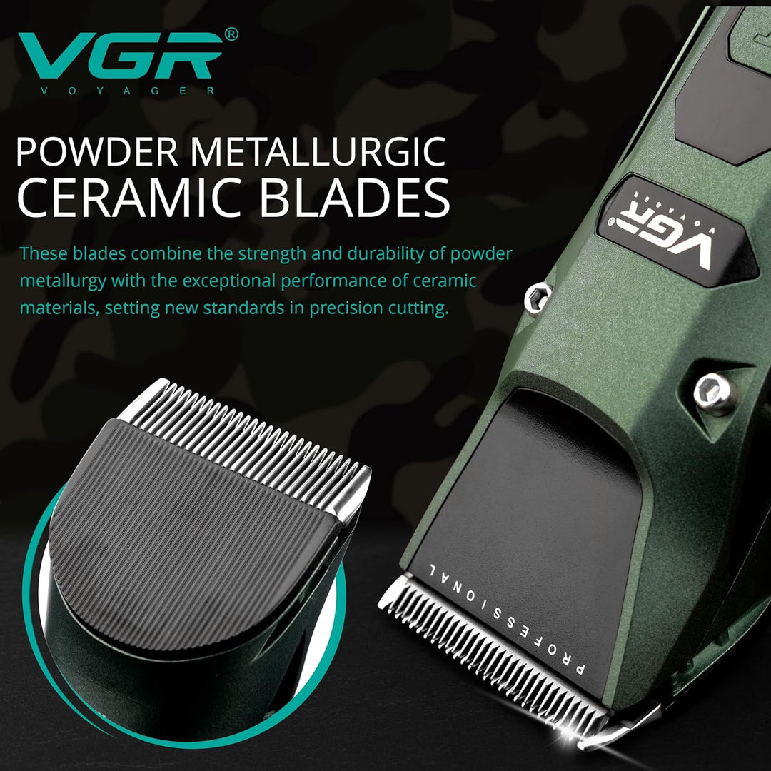 V-696 Professional Hair Clipper For Men, Forest Green