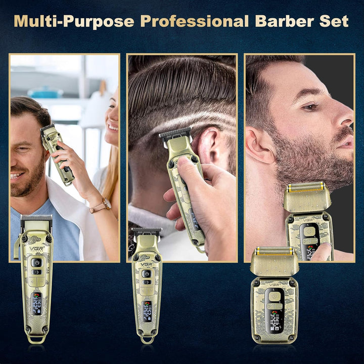 V-642 Professional Barber Combo For Men, Gold